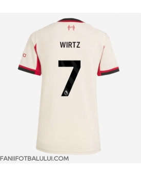 Liverpool Florian Wirtz #7 Tricou Fotbal Replică 2025-26 Femei Deplasare Liverpool Florian Wirtz #7 Tricou Fotbal Replică 2025-26 Femei Deplasare